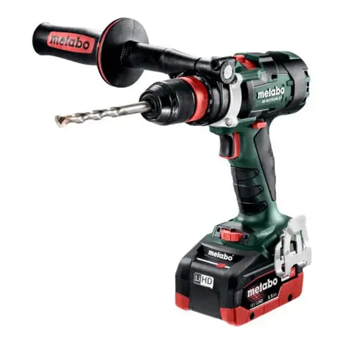 Perceuse-visseuse sans fil à 3 vitesses BS 18 LTX-3 BL Q I metabo, Coffret, 18V 2x5.5Ah LiHD + ASC 145