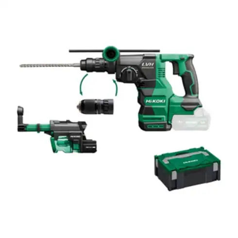 Perforateur-burineur sans fil (SDS-plus) HiKOKI DH1826DC Basic (HSC II) + système d'aspiration des poussières