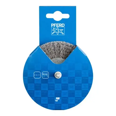PFERD Brosses plates sur tige, non torsadées POS RBU 10010/6 ST 0,30