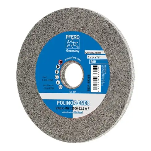 PFERD Roues à alésage compactes POLINOX PNER-MH 12506-22,2 A F