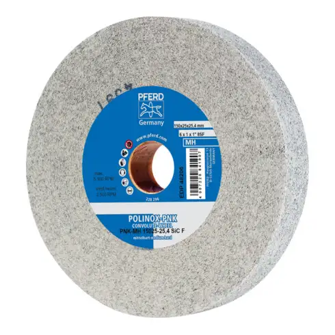 PFERD Roues à alésage compactes POLINOX PNK-MH 15025-25,4 SiC F
