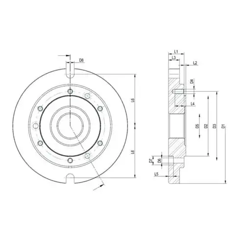 RÖHM Plaque de base D6350 200 mm