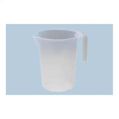 Récipient gradué 2 000 ml, PP, 1 échelle transparent, poignée ouvrir, empilable