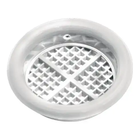 Rosace de ventilation diamètre 40mm en plastique blanc à laisser entrer
