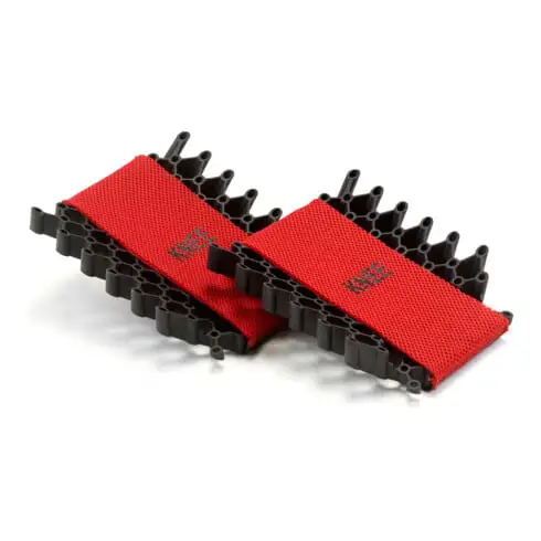 Rouler la genouillère pour insérer les Redbacks