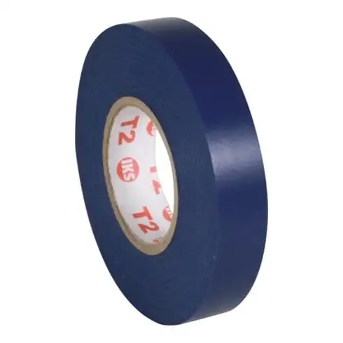 Ruban isolant E91 bleu L. 33 m l. 19 mm Rouleau IKS