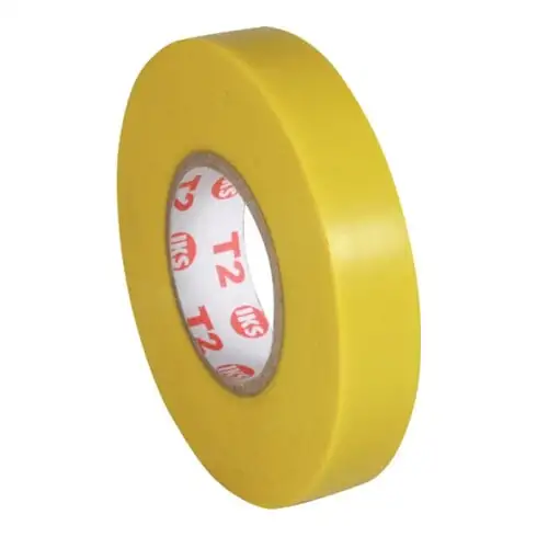 Ruban isolant E91 jaune L. 33 m l. 15 mm Rouleau IKS