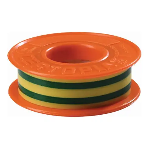 Ruban isolant électrique vert/jaune L. 10,0 m l. 15 mm Rouleau