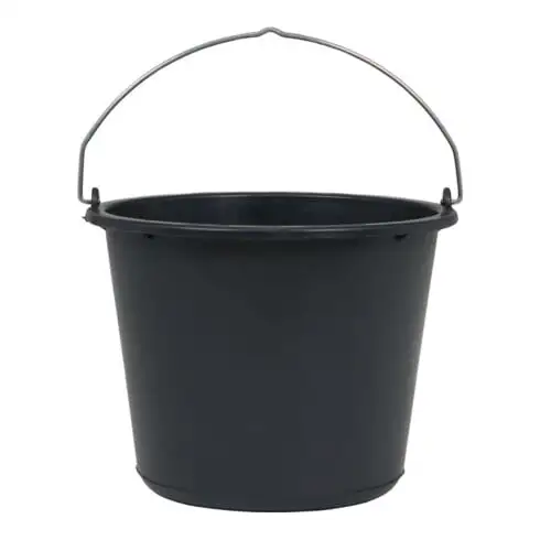 Seau de chantier 12 l noir