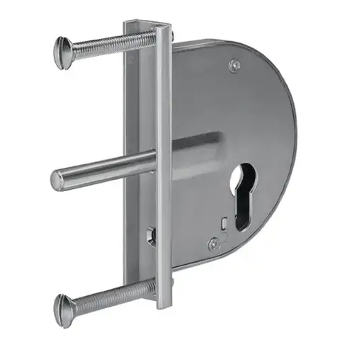 Serrure à pêne dormant pour porte en treillis AMF 104mm. 50mm galv.