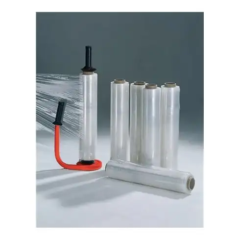 Set de films étirables spécial L300 m x l.450 mm 20 µm transparent avec 1 déroul