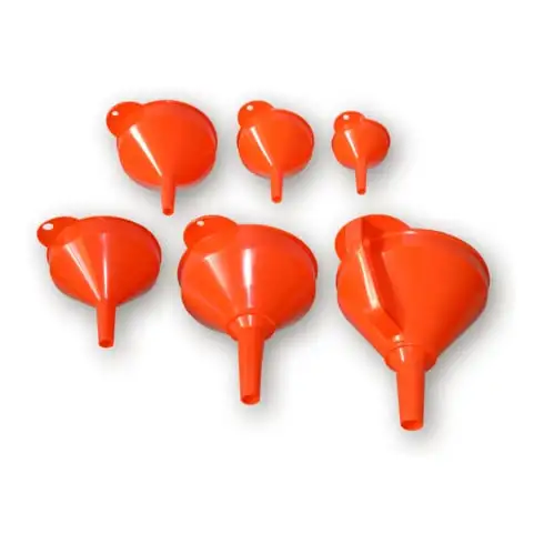 TECALEMIT Jeu d'entonnoirs en PE, 6 pièces