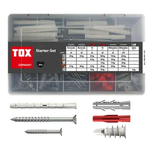 TOX assortiment standard Starter-Set, 264 pièces