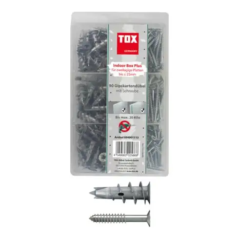 TOX Cheville pour carton plâtre - assortiment Indoor Box Plus 180 tlg.
