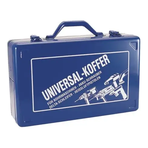 Valise p. machine-outils l.390xP240xH112mm insert en plastique p. perceuses tôle