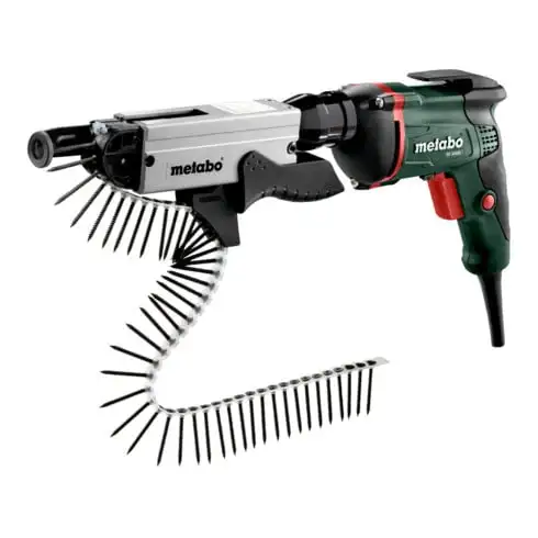 Visseuse pour cloisons sèches SE 6000 + chargeur à vis SM 5-55 metabo, Coffret