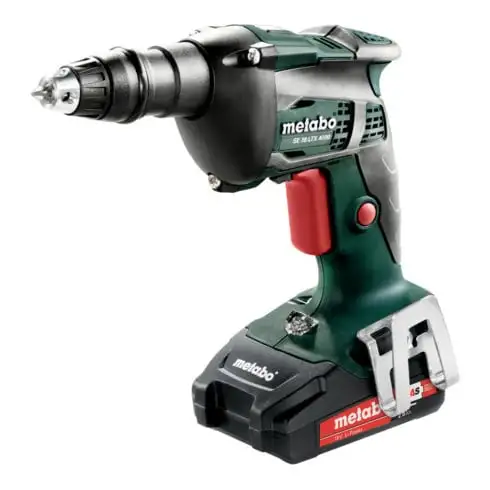 Visseuse sans fil pour cloisons sèches SE 18 LTX 4000 metabo, Coffret, 18V 2x2Ah Li-Ion + ASC 55