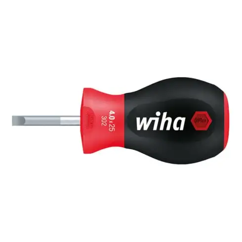 Wiha Tournevis SoftFinish® Fente avec lame ronde courte (26967) 8,0 mm x 25 mm