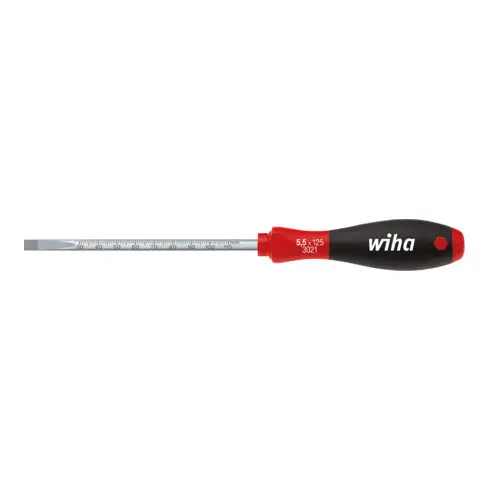 Wiha Tournevis SoftFinish® Fente avec lame ronde et échelle graduée en mm gravée au laser (36085) 4,0 mm x 100 mm
